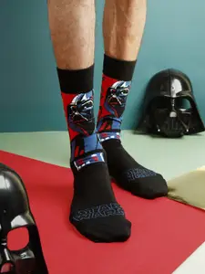 Balenzia Men Pack Of 3 Assorted Star Wars Calf-Length Socks