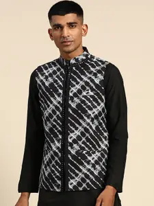 KISAH Abstract Printed Nehru Jackets