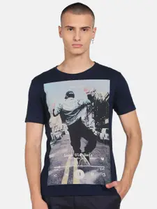 Flying Machine Graphic Printed Pure cotton T-Shirt