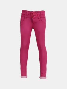 V-Mart Girls Classic Coloured High-rise Cotton Jeans