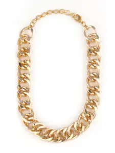 AccessHer Brass Gold-Plated Necklace