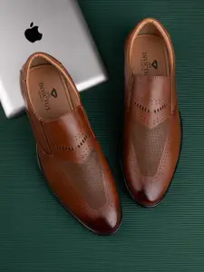 INVICTUS Men Perforated Formal Slip-On Shoes