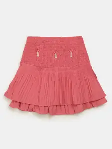 V-Mart Girls A-Line Flared Knee Length Slip-On Skirt