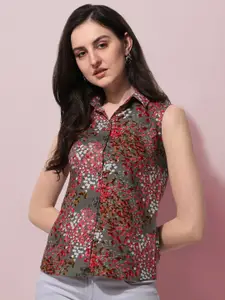 Oomph! Standard Floral Printed Casual Shirt