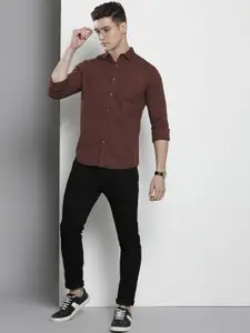 The Indian Garage Co Men Slim Fit Opaque Casual Shirt