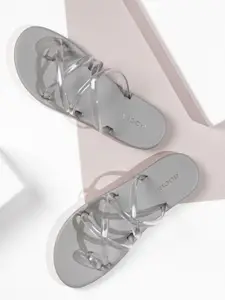 Rocia Criss-Cross Strap One Toe Flats