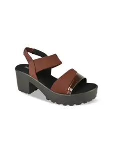 Rocia Stitch Detail Platform Heels