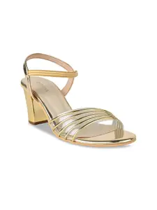 Rocia Striped Block Heels