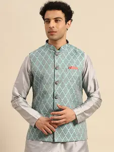 KISAH Woven Design Nehru Jackets