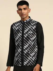 KISAH Printed Woven Nehru Jacket