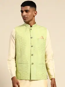 KISAH Woven design Nehru Jackets