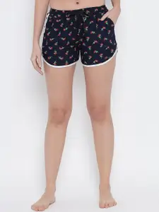 GUTI Women Printed High-Rise Outdoor Shorts