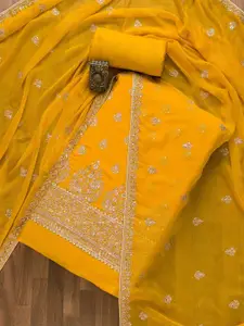 Koskii Embroidered Zari Unstitched Dress Material