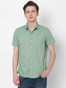 AMERICAN EAGLE OUTFITTERS Slim Fit MIcro Ditsy Printed Casual Shirt