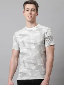 VENITIAN Geometric Printed Cotton T-shirt
