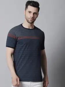 VENITIAN Striped Cotton Casual T-Shirt