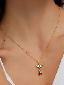 MINUTIAE Brass Gold-Plated Necklace