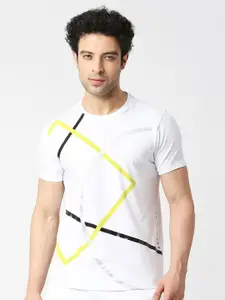 Pepe Jeans Geometric Printed Slim Fit Cotton Casual T-shirt