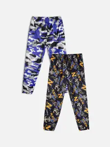 Fashionable Girls Pack Of 2 Printed Lounge Pants