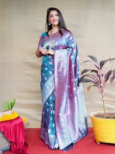 AVANTIKA FASHION Ethnic Motifs Woven Design Zari Pure Silk Kanjeevaram Saree