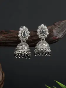 E2O Brass-Plated Contemporary Jhumkas Earrings