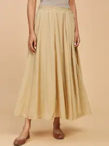 Fabindia Embellished Pure Cotton Flared Skirts