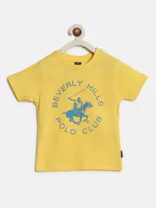 Beverly Hills Polo Club Boys Typography Printed Cotton T-shirt