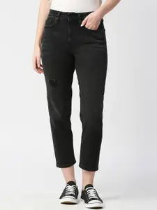 Pepe Jeans Women High-Rise Low Distress Light Fade Stretchable Jeans