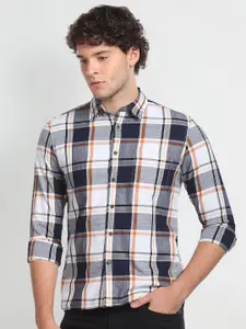 Flying Machine Checked Pure Cotton Casual Shirt