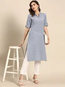 all about you Checked Cotton Kurta