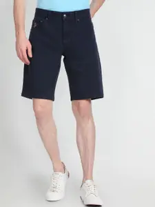 U.S. Polo Assn. Denim Co. Men Slim Fit Mid Rise Denim Shorts