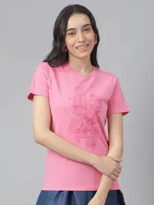 Beverly Hills Polo Club Typography Printed  Round Neck Cotton T-Shirt