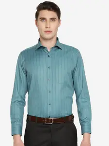 Greenfibre Slim Fit Striped Cotton Formal Shirt