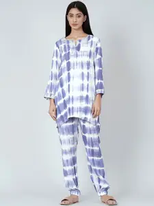 First Resort by Ramola Bachchan Women Tie and Dyed Night Suit