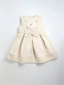 Cherry Crumble Embellished Bow Detail Fit & Flare Dress
