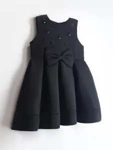 Cherry Crumble Bow Detail Fit & Flare Dress