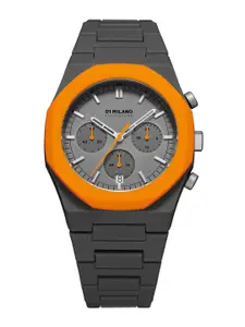 D1 Milano Men Round Dial & Bracelet Style Straps Analogue Chronograph Watch- PHBJ01