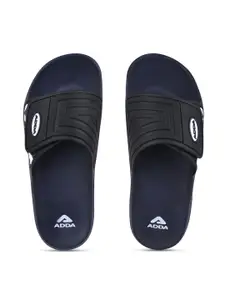 Adda Men Open Toe Slip On Rubber Sliders