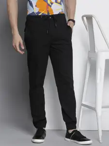 The Indian Garage Co Solid Cotton Joggers Trousers