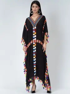 First Resort by Ramola Bachchan Crepe Kaftan Maxi Dress