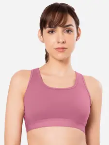 Amante Solid Padded Non-Wired Full Coverage Sports Bra