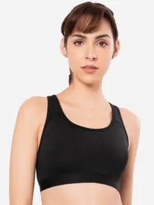 Amante Solid Padded Non-Wired Full Coverage Sports Bra