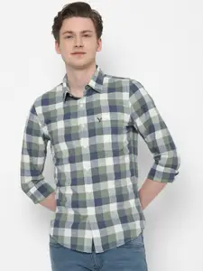 AMERICAN EAGLE OUTFITTERS Other Checks Slim Fit Cotton Casual Shirt