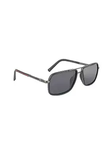 GIORDANO Men Lens & Rectangle Sunglasses with Polarised and UV Protected Lens GA90302C01