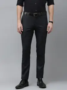 Arrow Men Textured Tailored Formal Trousers