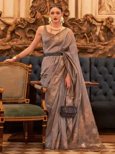 elora Ethnic Motif Woven Design Zari Pure Silk Banarasi Saree