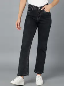 Urbano Fashion Women Wide Leg High-Rise Stretchable Pure Cotton  Jeans