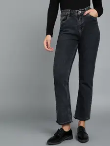 Urbano Fashion Women Wide Leg High-Rise Stretchable Pure Cotton Jeans