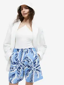 H&M Women Linen-Blend Pull-On Shorts