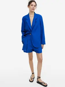 H&M Women Linen-Blend Bermuda Shorts